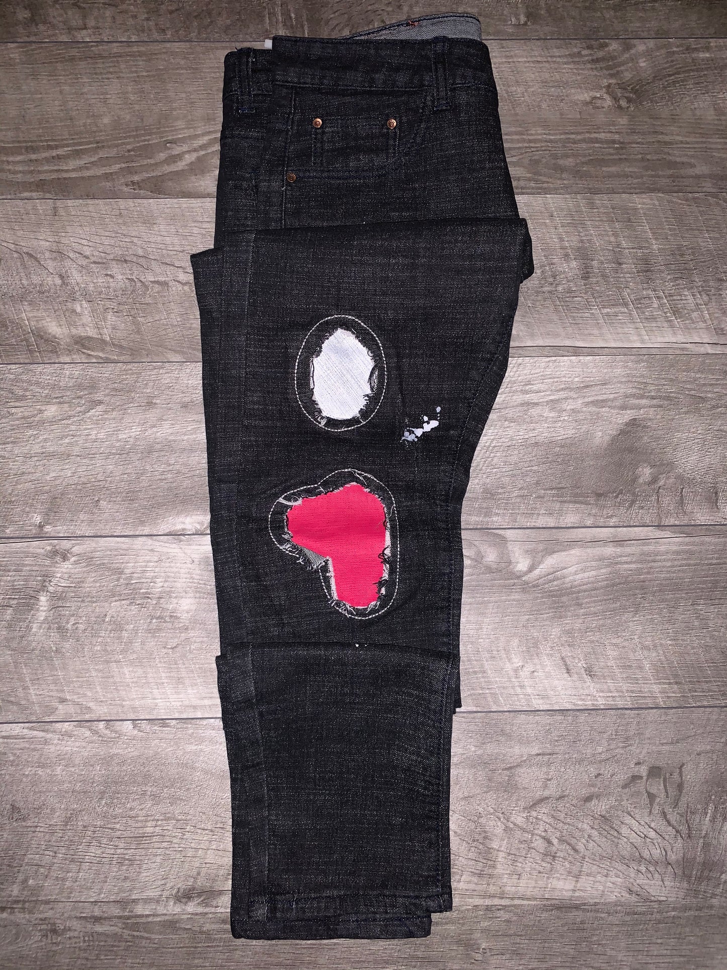 Geo Patchwork Jeans